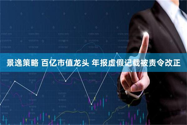 景逸策略 百亿市值龙头 年报虚假记载被责令改正