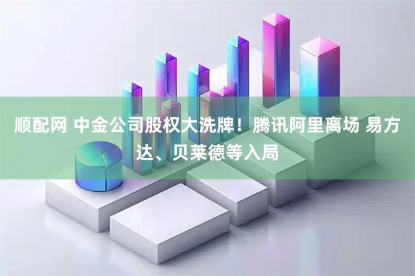 顺配网 中金公司股权大洗牌！腾讯阿里离场 易方达、贝莱德等入局